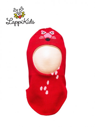 Шапка шлем зимняя детская LAPPI Kids, модель A1, красная.