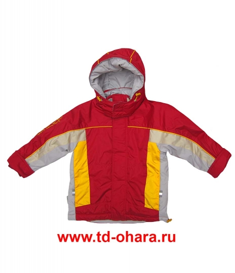 Весенняя куртка ФОБОС для мальчика, 105 модель, красная.