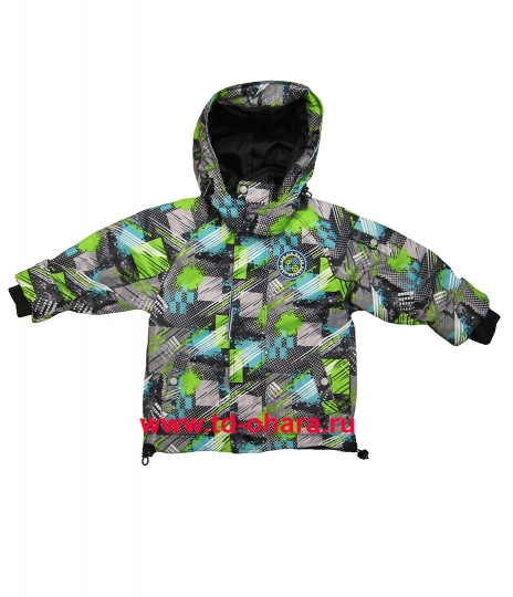 Весенняя куртка ФОБОС для мальчика, 237 модель зеленого цвета.