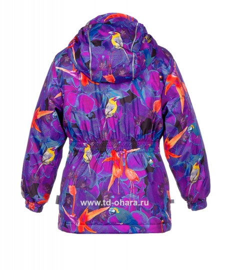 Демисезонная куртка HUPPA 4126к-253 для девочки, лиловая.