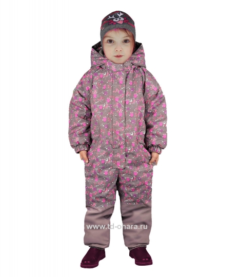 Зимний комбинезон LAPPI Kids для девочки 4129-806.