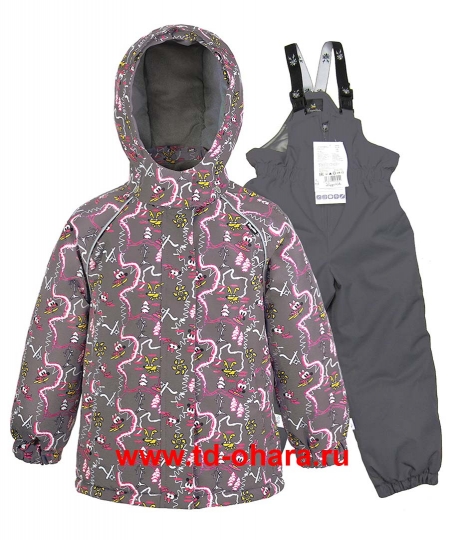 Зимний  финский комплект LAPPI Kids для девочки 6189k-722.