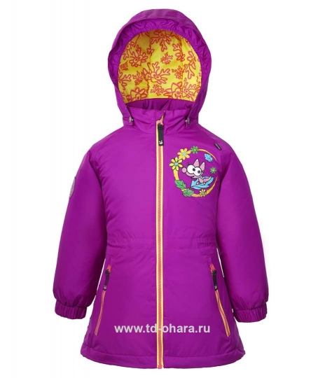 Весенняя  детская куртка LAPPI Kids, модель 6304, сиреневая.