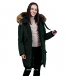 Куртка зимняя для девочки O'HARA d0301, зеленая.