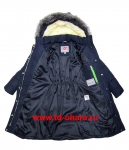 Пальто зимнее для девочки O'HARA (ОХАРА), модель S324m, синее.