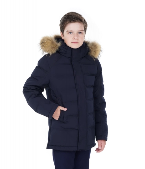 Зимняя куртка O'HARA для мальчика, модель S44m, синяя.