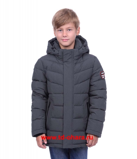 Зимняя куртка O'HARA для мальчика, модель S55,темно-серая.